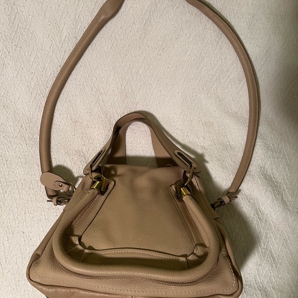 Chloe Mini Paraty, beige, 2-way leather bag - Picture 4 of 16